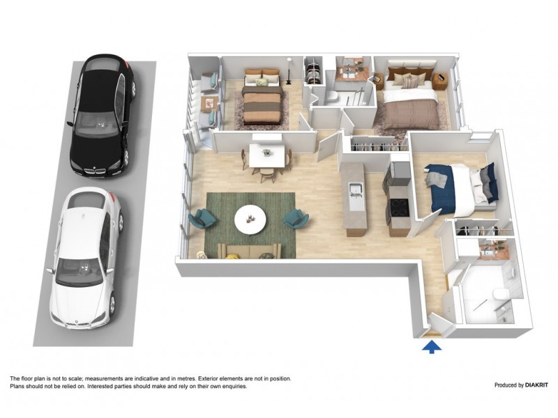 227/416 St Kilda Road, Melbourne VIC 3004 Floorplan