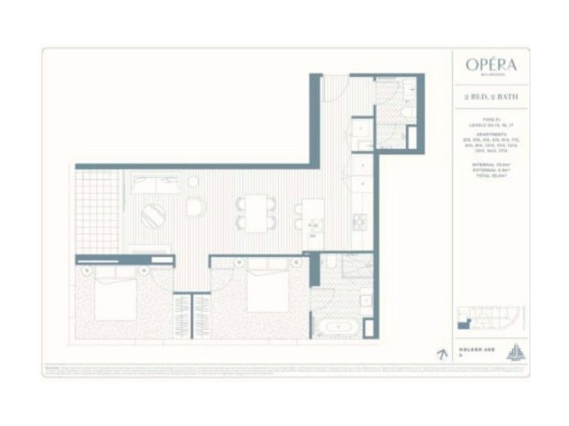 415/450 St Kilda Road, Melbourne VIC 3004 Floorplan