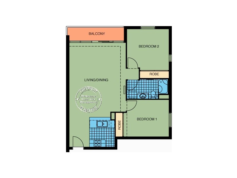 89/88 Southbank Boulevard, Southbank VIC 3006 Floorplan
