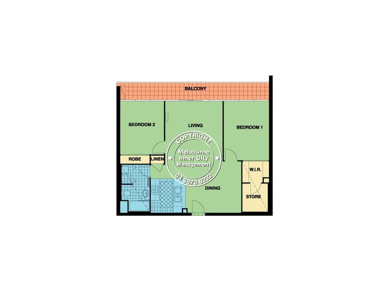 902/38 Bank Street, South Melbourne VIC 3205 Floorplan