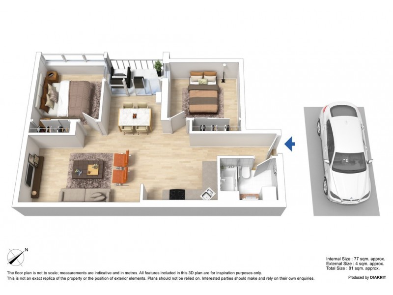 207/118 Dudley Street, West Melbourne VIC 3003 Floorplan