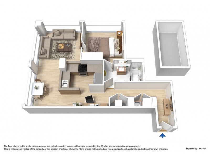 1206/172 William Street, Melbourne VIC 3000 Floorplan