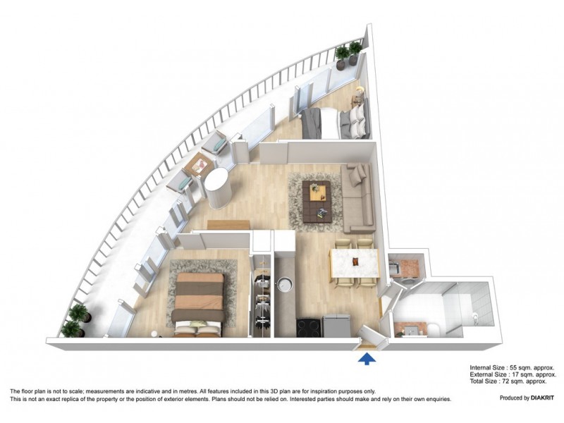 S3001/231 Harbour Esplanade, Docklands VIC 3008 Floorplan