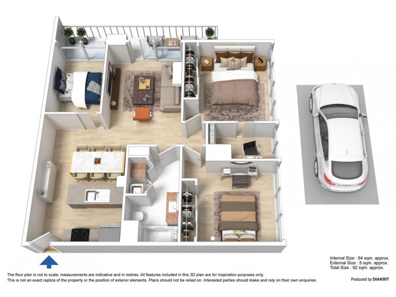 237/88 Kavanagh Street, Southbank VIC 3006 Floorplan