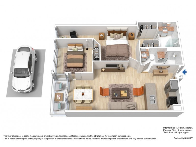 3909/151 City Road, Southbank VIC 3006 Floorplan