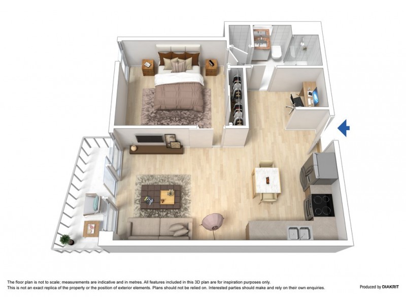 1914/601 Little Lonsdale Street, Melbourne VIC 3000 Floorplan