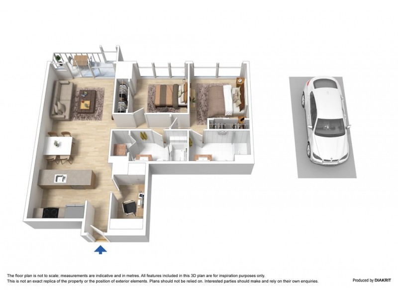 2604/135 City Road, Southbank VIC 3006 Floorplan