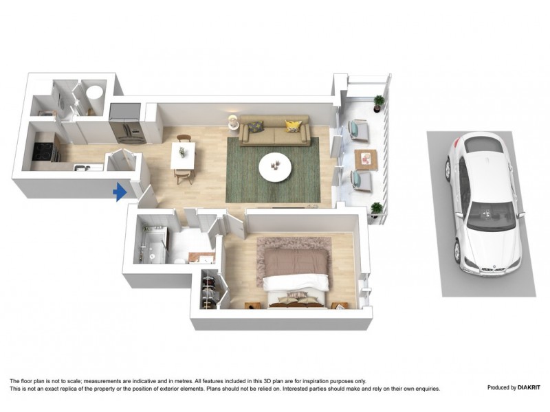 1809/80 Clarendon Street, Southbank VIC 3006 Floorplan
