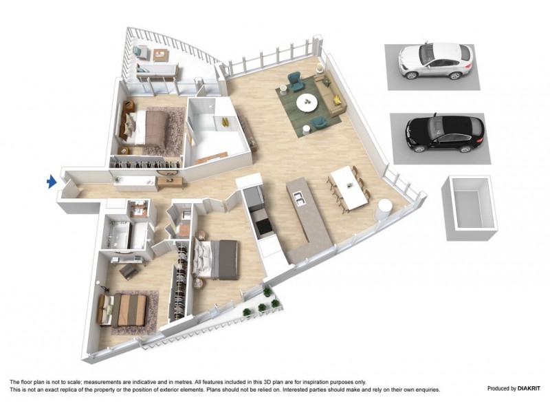 1207/2 Newquay Promenade, Docklands VIC 3008 Floorplan