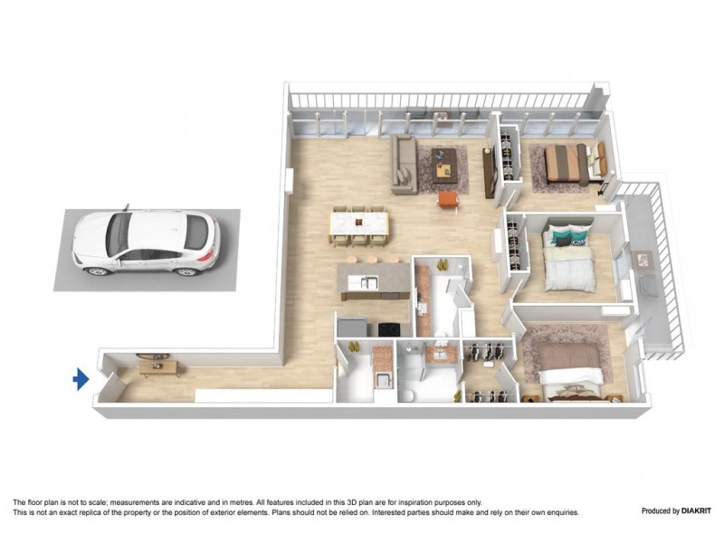 712/83 Queensbridge Street, Southbank VIC 3006 Floorplan