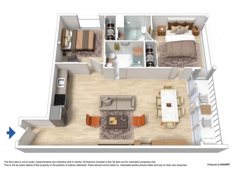 1310/618 Lonsdale Street, Melbourne VIC 3000 Floorplan