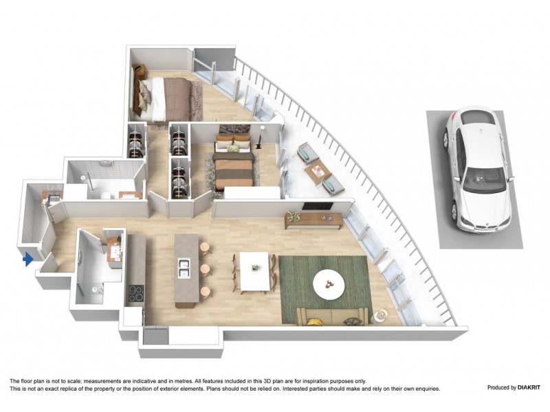 505/2 Glenti Place, Docklands VIC 3008 Floorplan