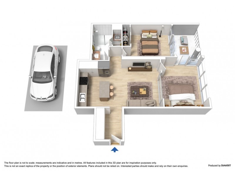 305/94 River Esplanade, Docklands VIC 3008 Floorplan