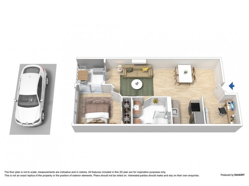 1201/58 Jeffcott Street, West Melbourne VIC 3003 Floorplan