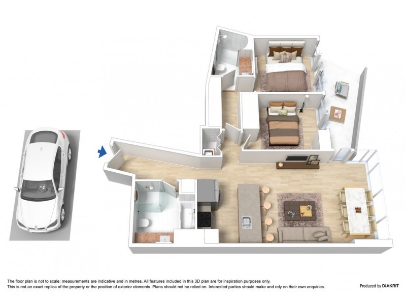 1806/39 Caravel Lane, Docklands VIC 3008 Floorplan