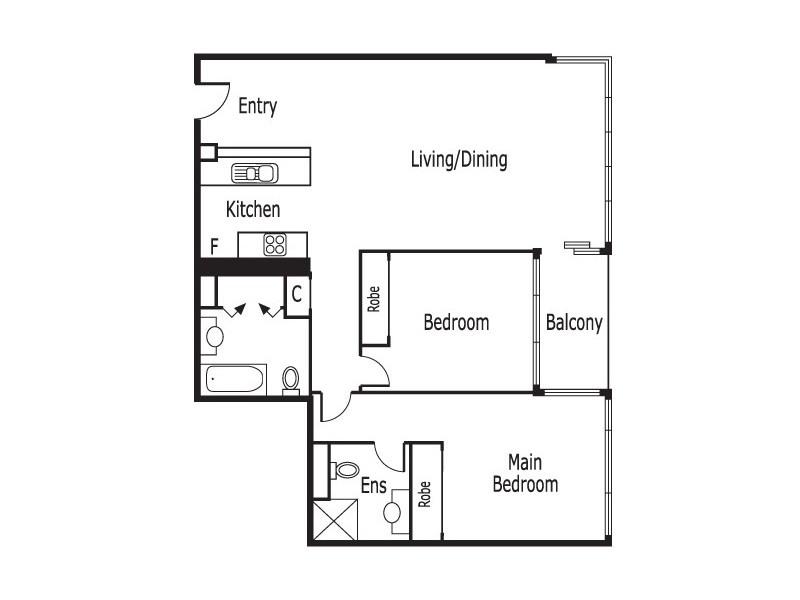 153/88 Kavanagh Street, Southbank VIC 3006 Floorplan