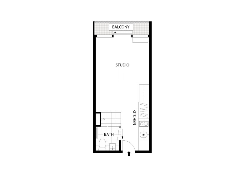 704/181 A’Beckett Street, Melbourne VIC 3000 Floorplan