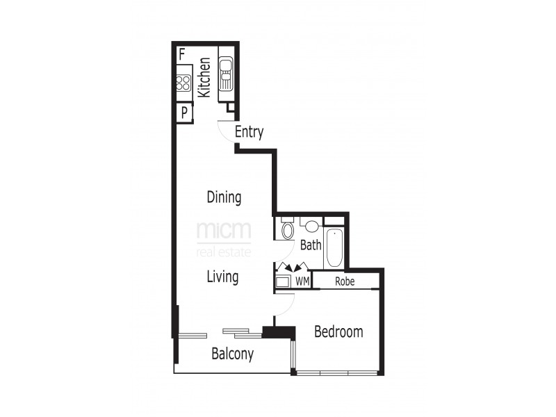 316/173 City Road, Southbank VIC 3006 Floorplan