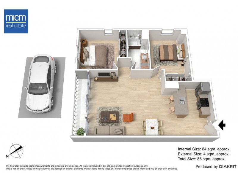 209/88 Southbank Boulevard, Southbank VIC 3006 Floorplan