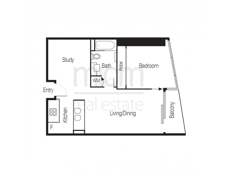 2703/180 City Road, Southbank VIC 3006 Floorplan