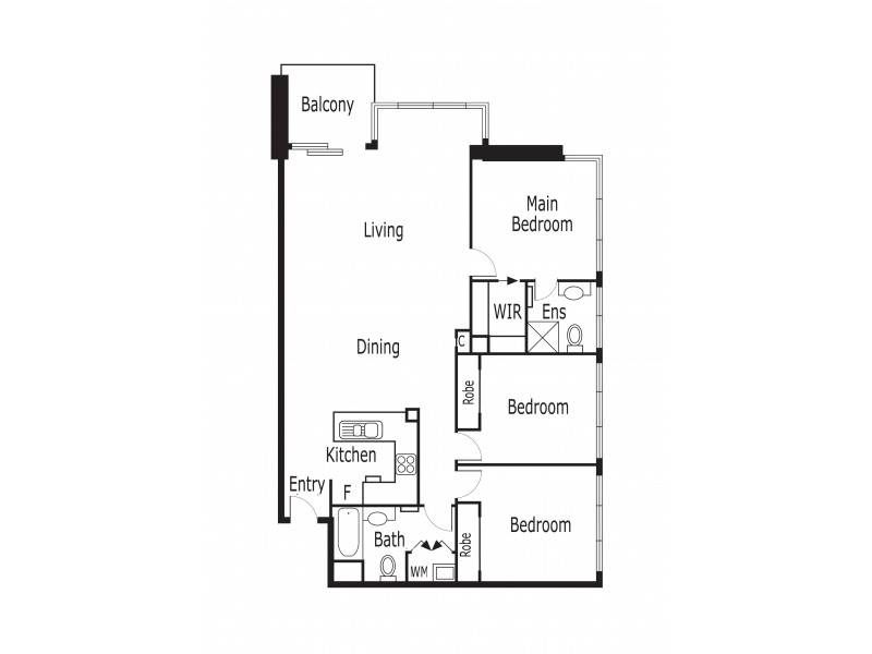 330/173 City Road, Southbank VIC 3006 Floorplan