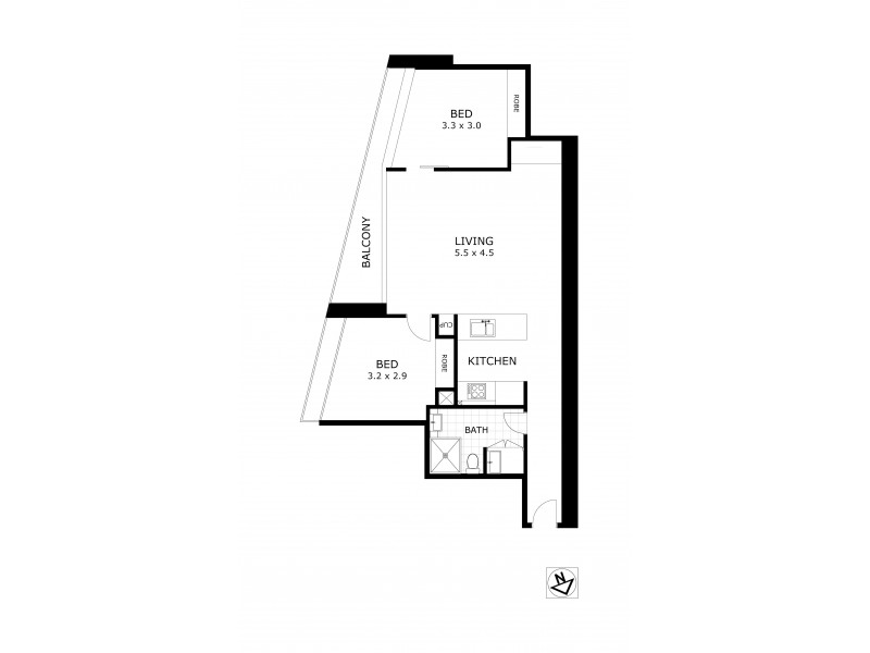 915/100 Harbour Esplanade, Docklands VIC 3008 Floorplan