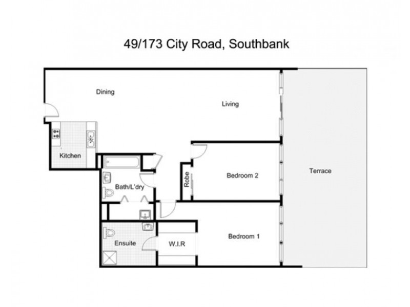 49/173 City Road, Southbank VIC 3006 Floorplan