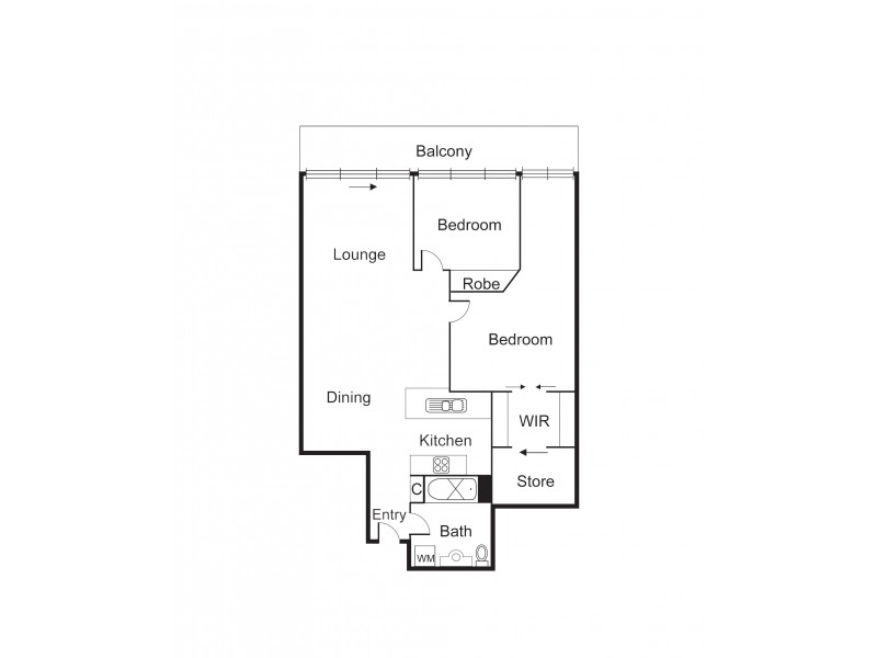2207/163 City Road, Southbank VIC 3006 Floorplan