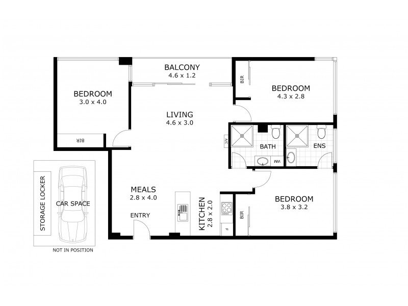 207/88 Southbank Boulevard, Southbank VIC 3006 Floorplan