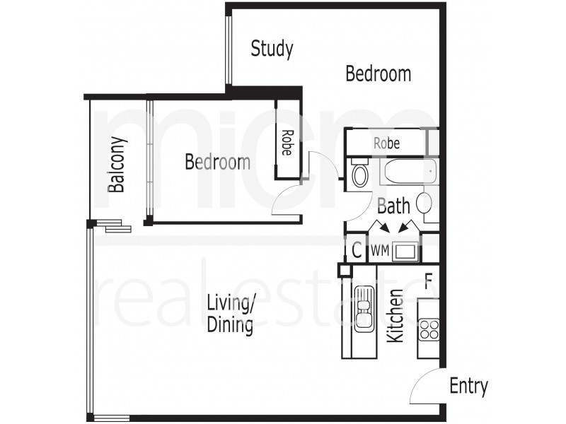 238/88 Kavanagh Street, Southbank VIC 3006 Floorplan