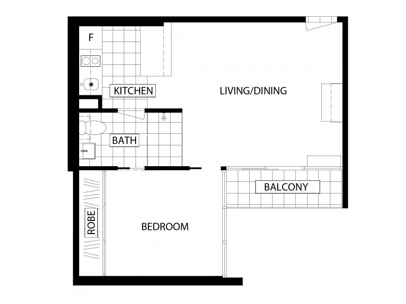 2312/181 A’Beckett Street, Melbourne VIC 3000 Floorplan
