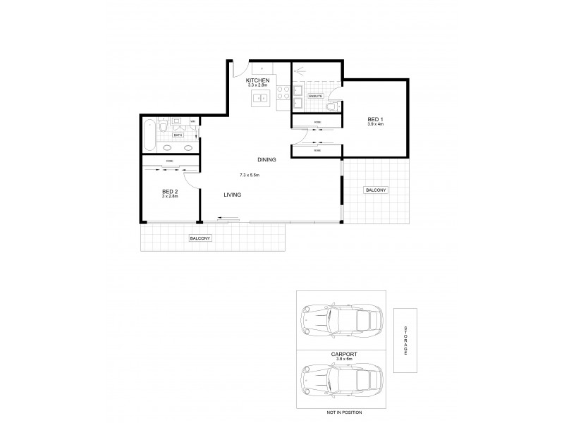 358/173 City Road, Southbank VIC 3006 Floorplan