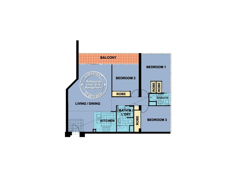 REF 21161/668 Bourke Street, Melbourne VIC 3000 Floorplan