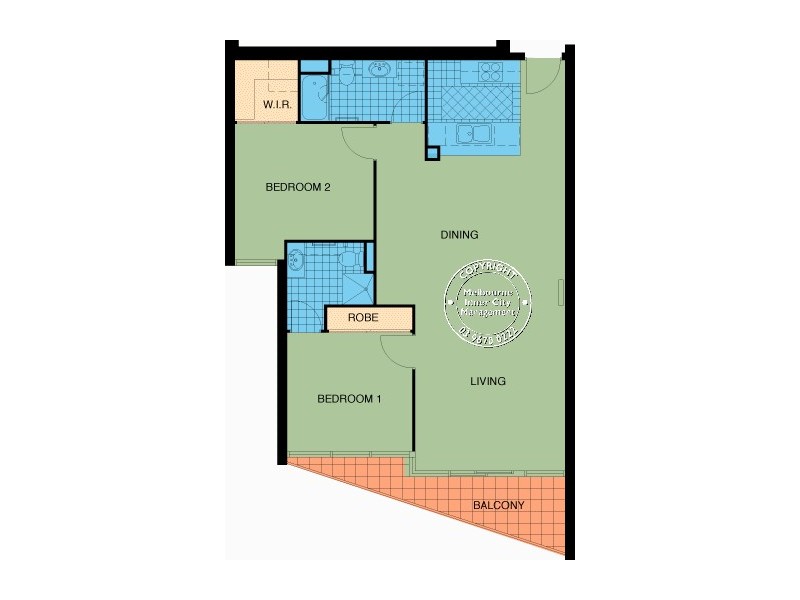 REF 21201/416A St Kilda Road, Melbourne VIC 3000 Floorplan