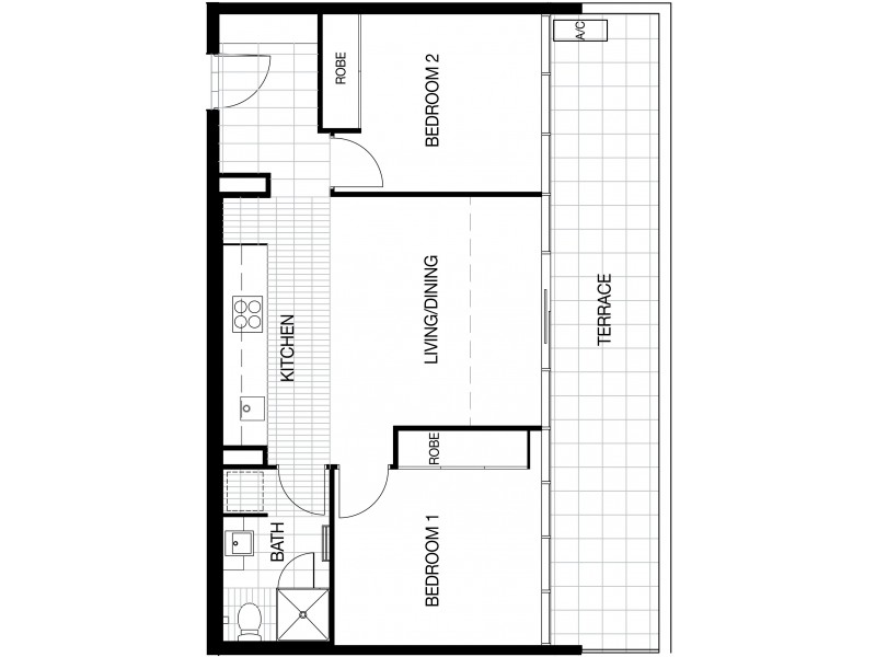 2705/63 Whiteman Street, Southbank VIC 3006 Floorplan