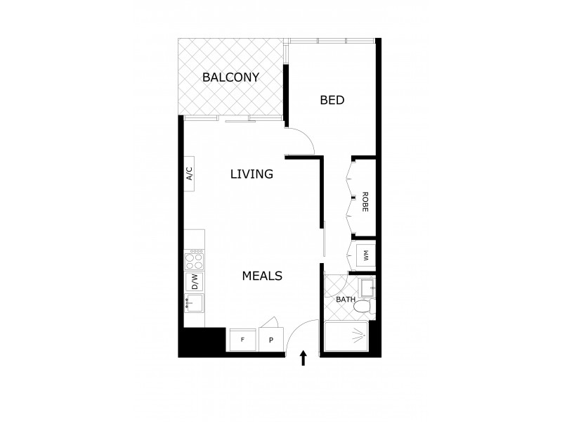 2112/220 Spencer Street, Melbourne VIC 3000 Floorplan