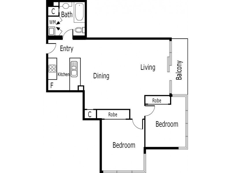 124/183 City Road, Southbank VIC 3006 Floorplan