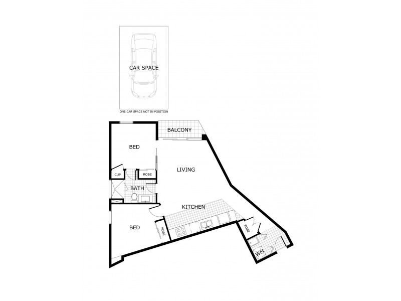 1211/283 City Road, Southbank VIC 3006 Floorplan