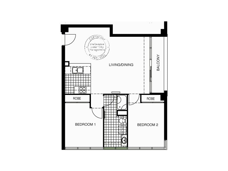 REF 21571/88 Southbank Boulevard, Southbank VIC 3006 Floorplan