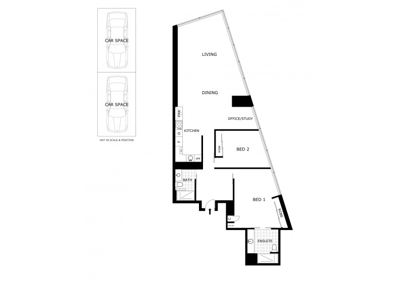 6407/7 Riverside Quay, Southbank VIC 3006 Floorplan
