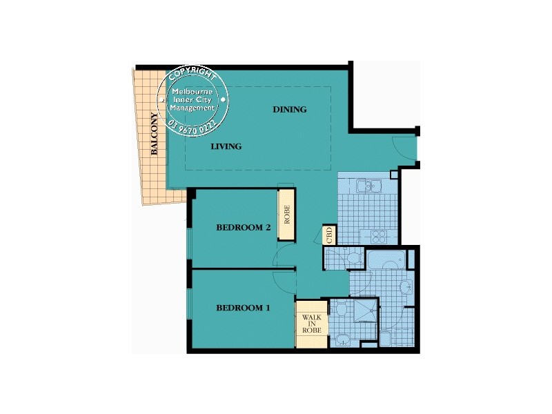 REF 21622/88 Park Street, South Melbourne VIC 3205 Floorplan