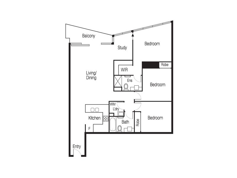 REF 21629/180 City Road, Southbank VIC 3006 Floorplan