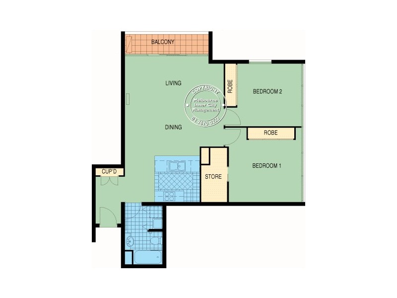 REF 21660/39 Dorcas Street, South Melbourne VIC 3205 Floorplan