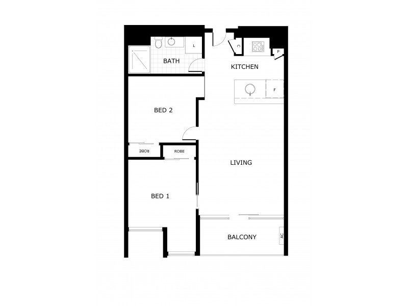 1510/33 Mackenzie Street, Melbourne VIC 3000 Floorplan