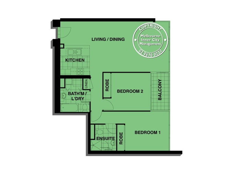 REF 21703/88 Kavanagh Street, Southbank VIC 3006 Floorplan
