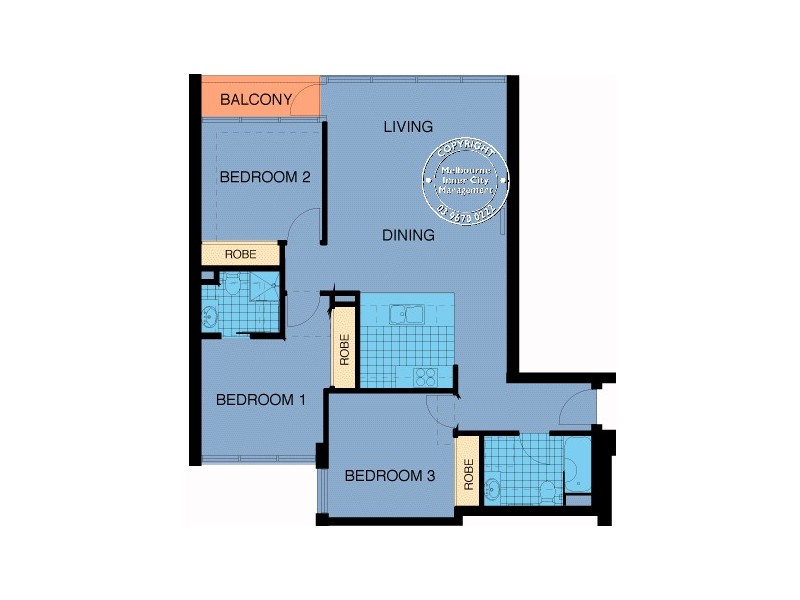REF 21708/416 St Kilda Road, Melbourne VIC 3000 Floorplan