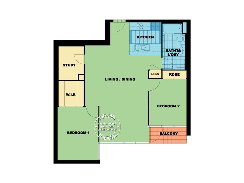 REF 21533/22 Kavanagh Street, Southbank VIC 3006 Floorplan