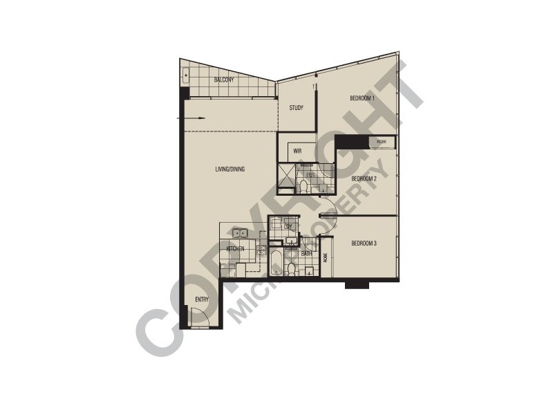 REF 21724/180 City Road, Southbank VIC 3006 Floorplan