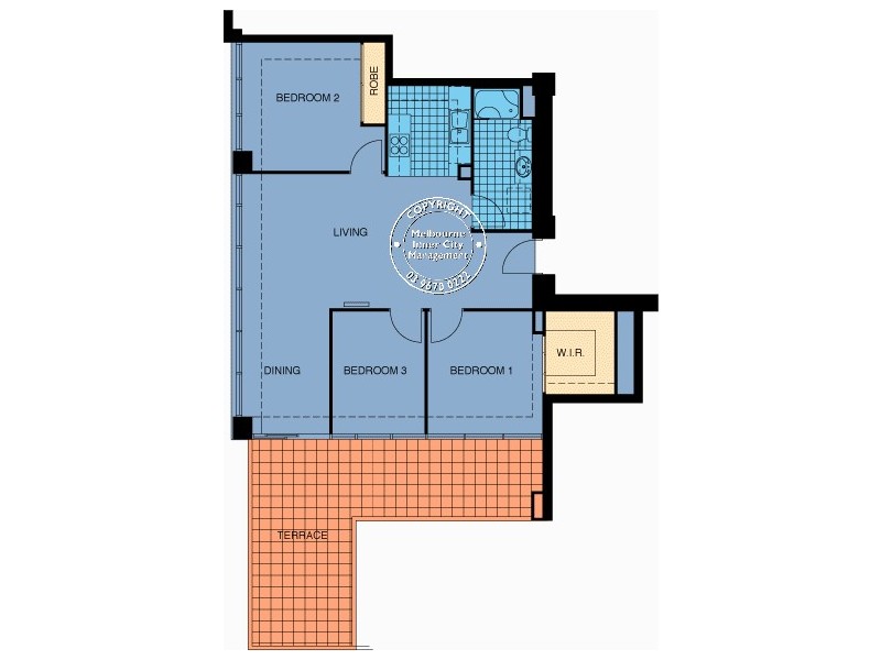 REF 21771/88 Southbank Boulevard, Southbank VIC 3006 Floorplan