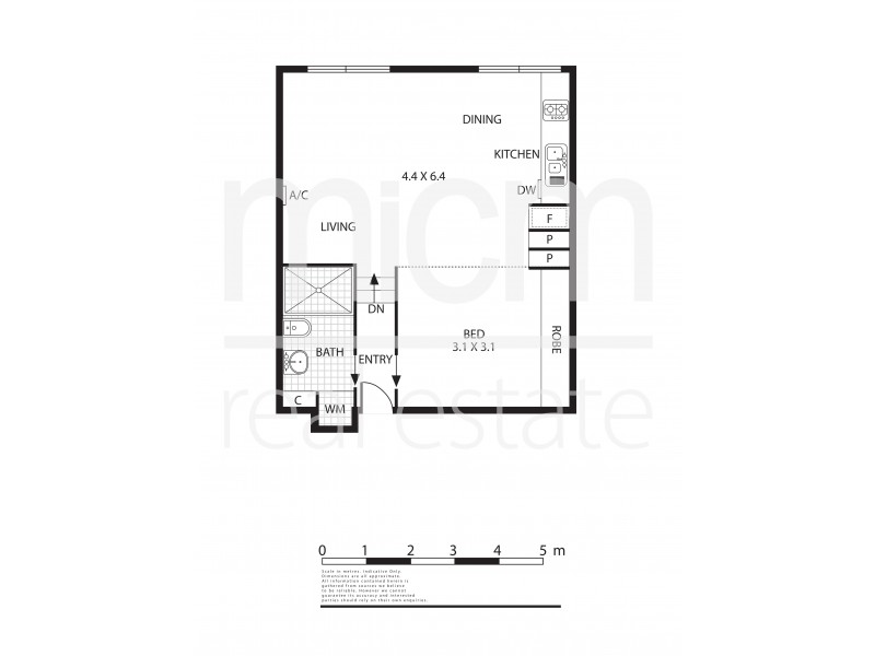 204/243 Collins Street, Melbourne VIC 3000 Floorplan